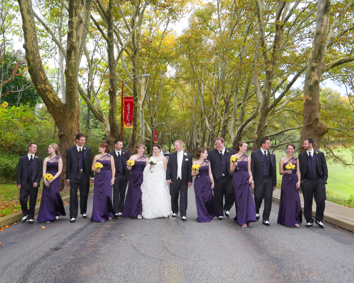 Wedding Photos of Seton Hill College drive
