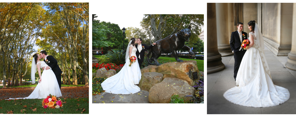 Wedding Photography around the University of Pittsburgh Campus