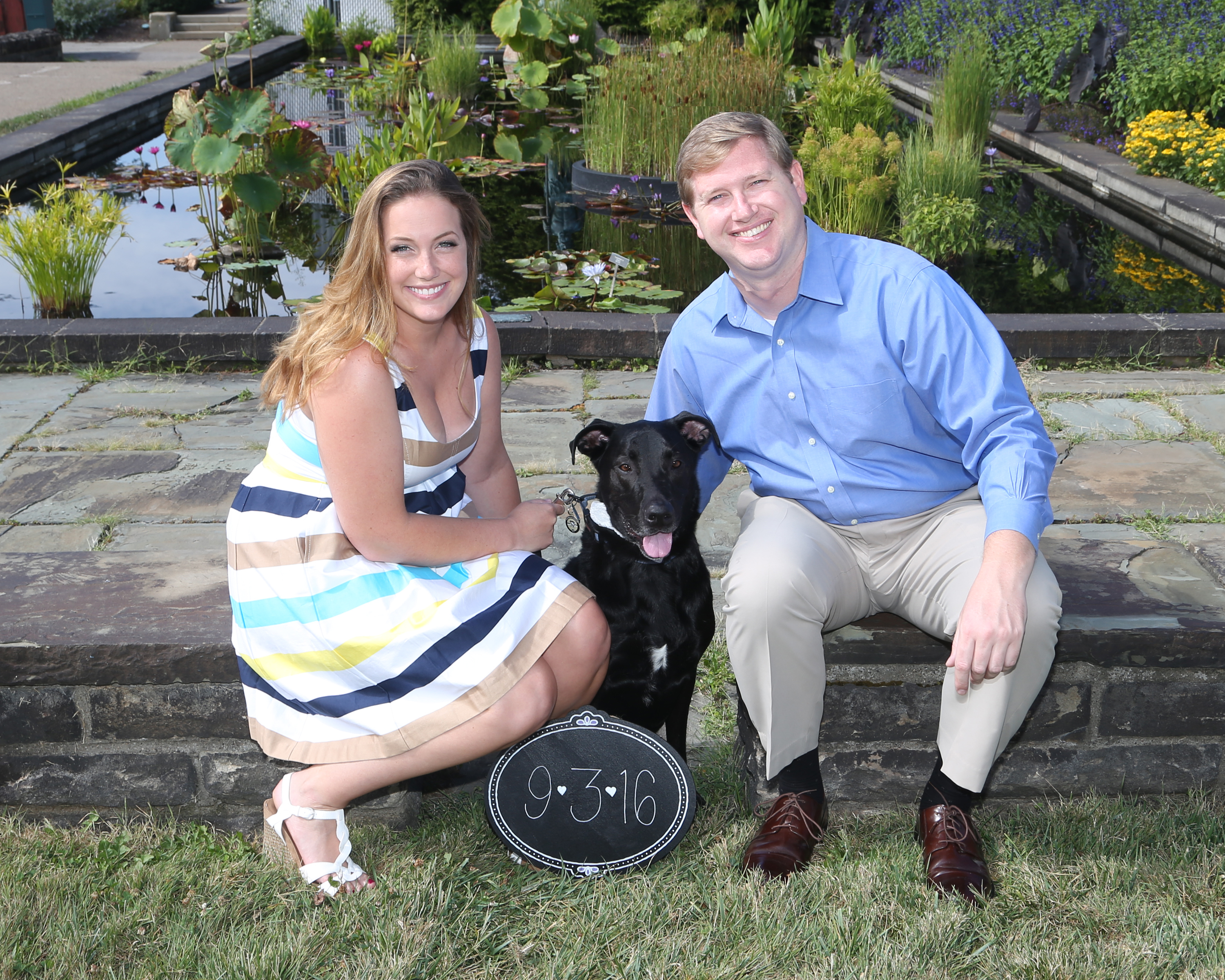 Engagement Photo with Dog