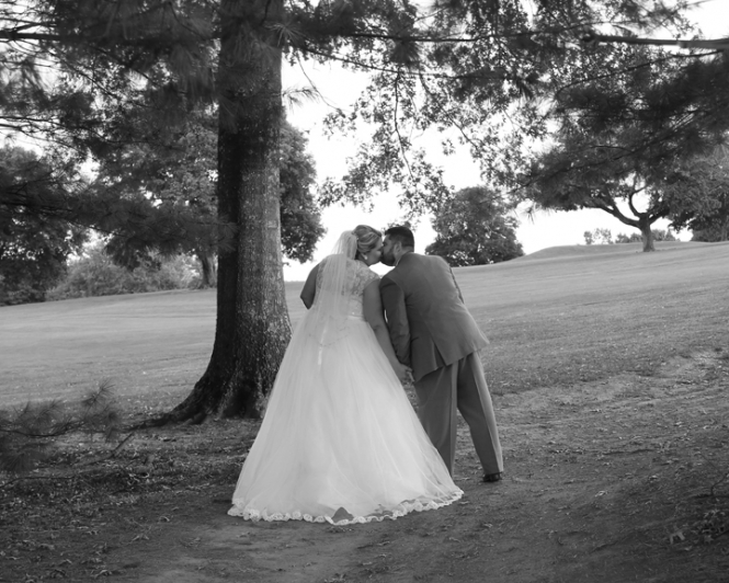 Youghiogheny Country Club Wedding photo on the Golf Course