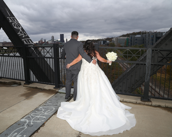 Wedding Photo at Hot Metal Bridge-Pittsburgh Wedding Photographers